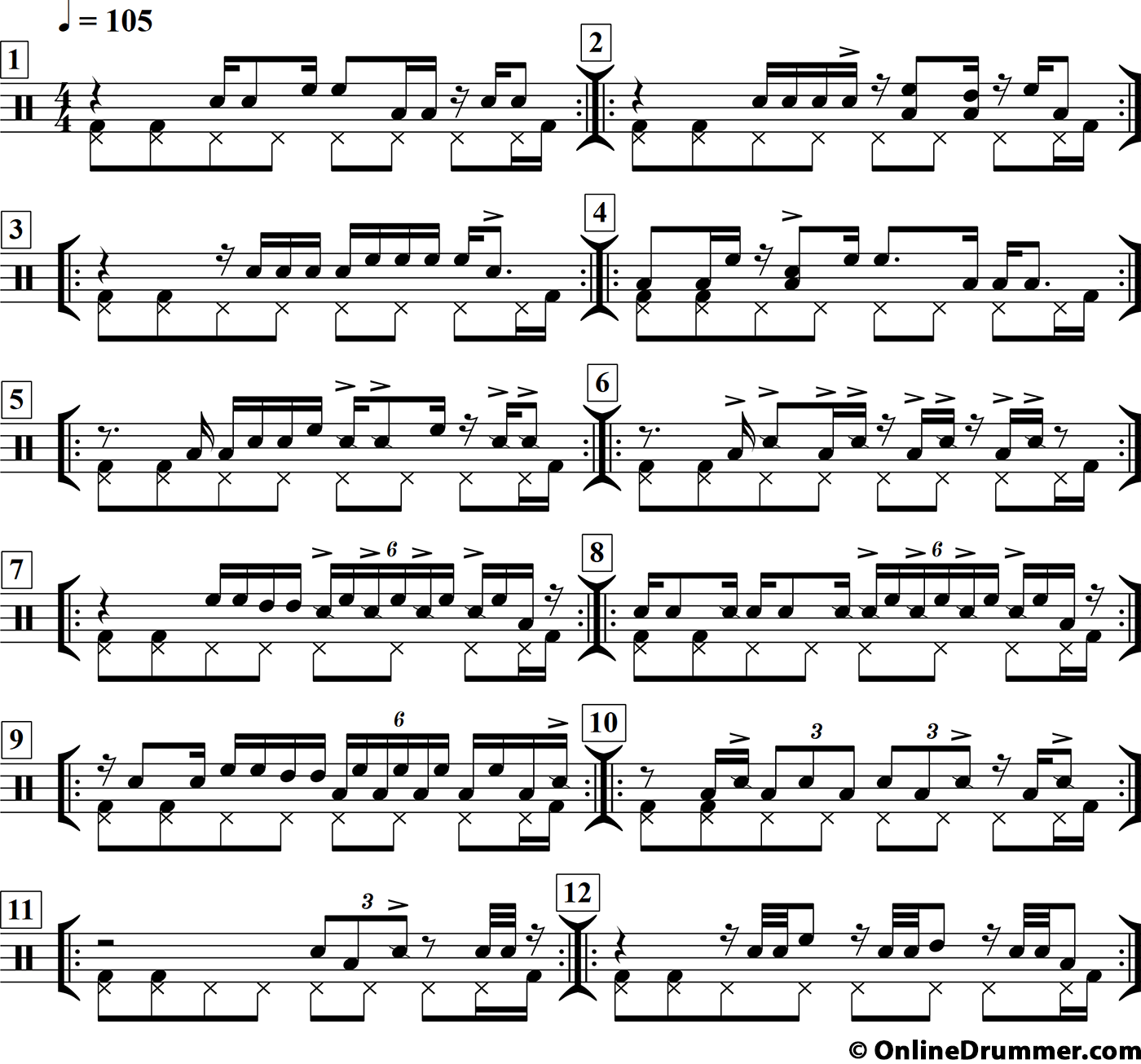 Foot Refrain Drum Fills & Solo Concept