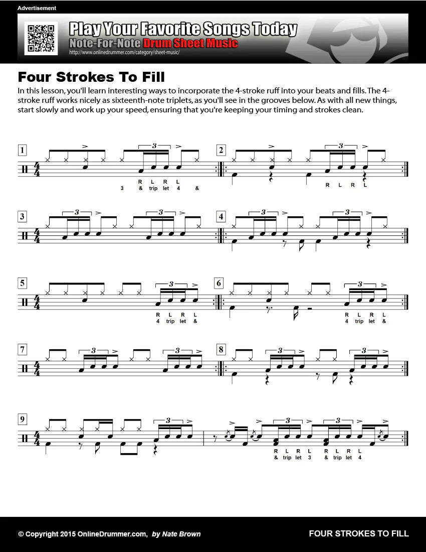 Four Strokes to Fill