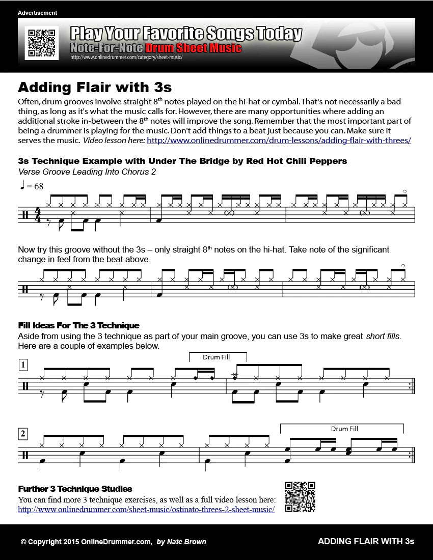 Adding Flair With Threes - Under the Bridge