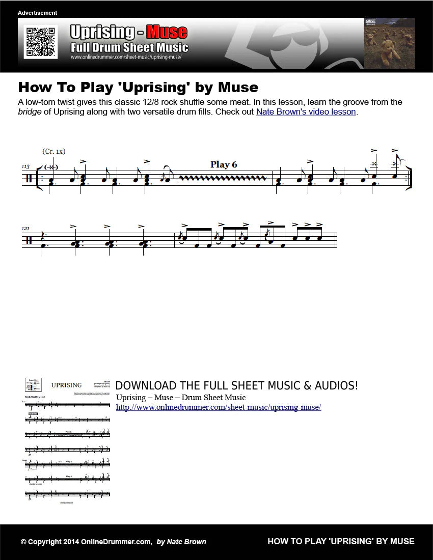 How To Play Uprising By Muse