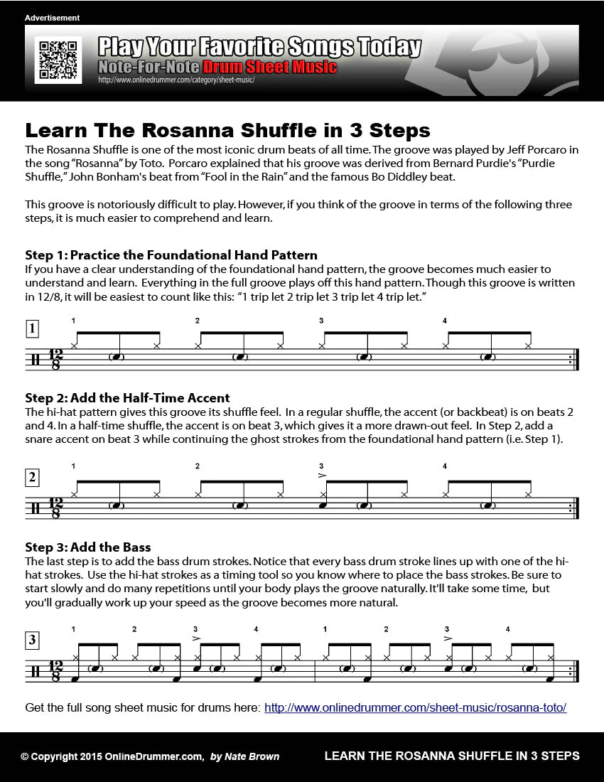 How To Play The Rosanna Shuffle - In 3 Steps