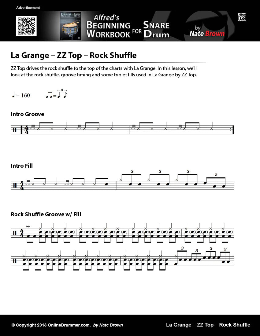 La Grange - ZZ Top - Rock Shuffle - Lesson