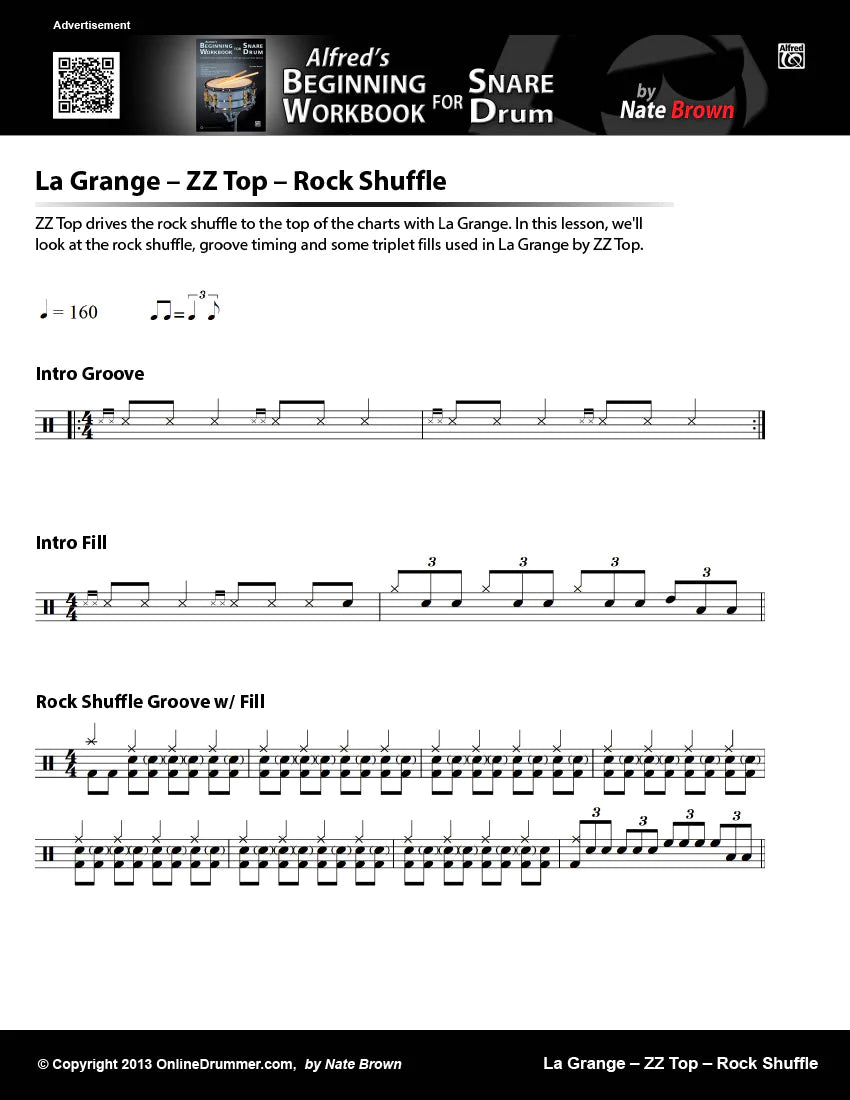 La Grange - ZZ Top - Rock Shuffle - Lesson