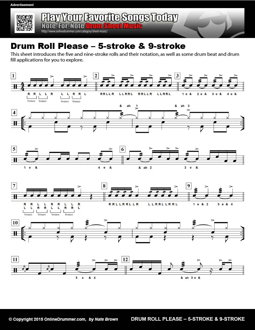 Drum Roll Please - 5-strokes & 9-strokes