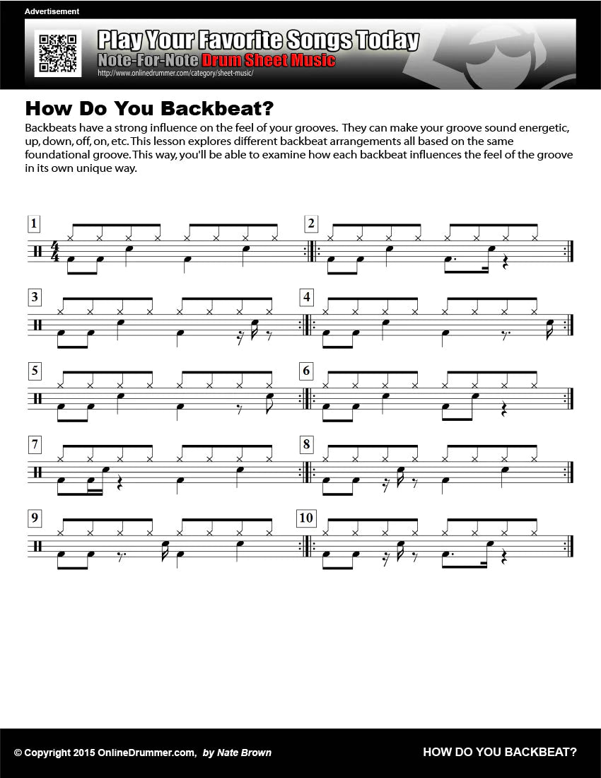 How Do You Backbeat?
