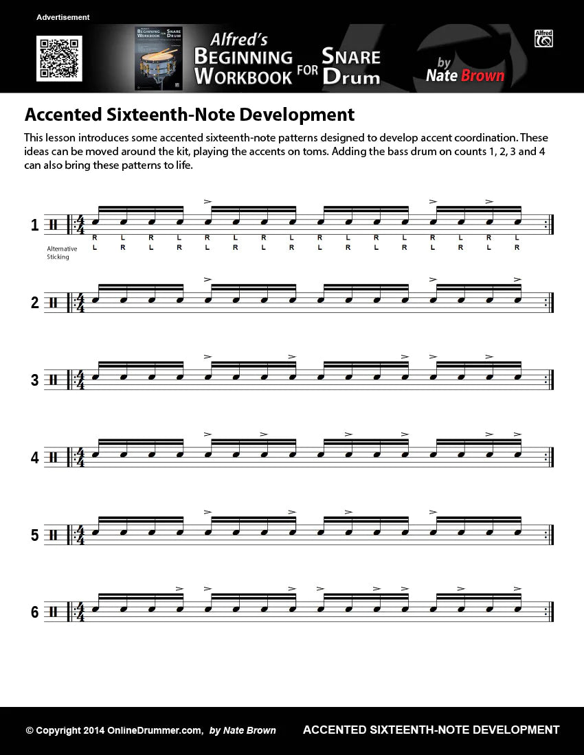 Accented Sixteenth-Note Development