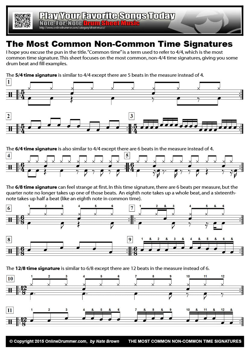 The Most Common Non-Common Time Signatures