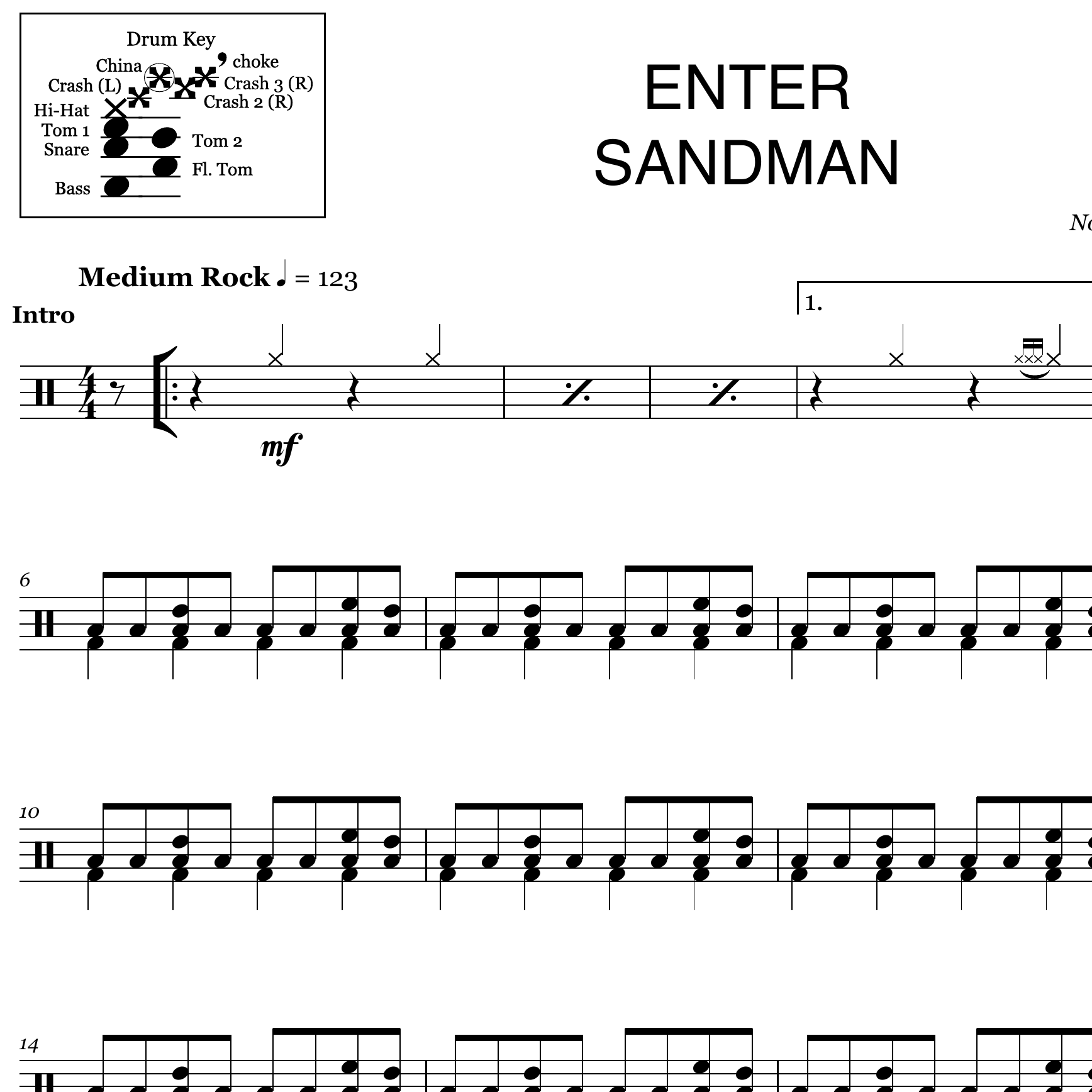 Enter Sandman - Metallica - Thumbnail