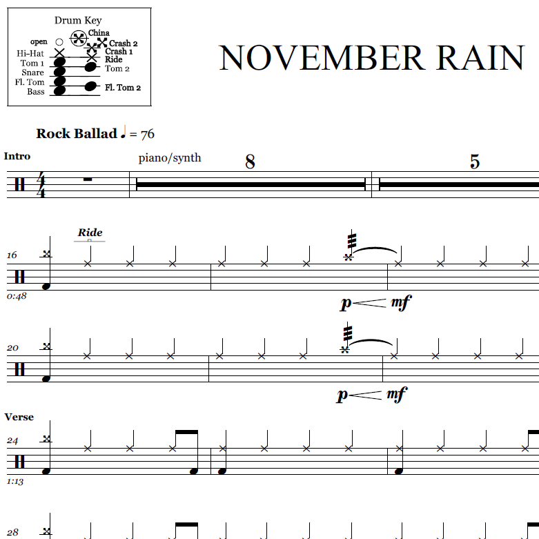 November Rain - Guns N Roses - Thumbnail