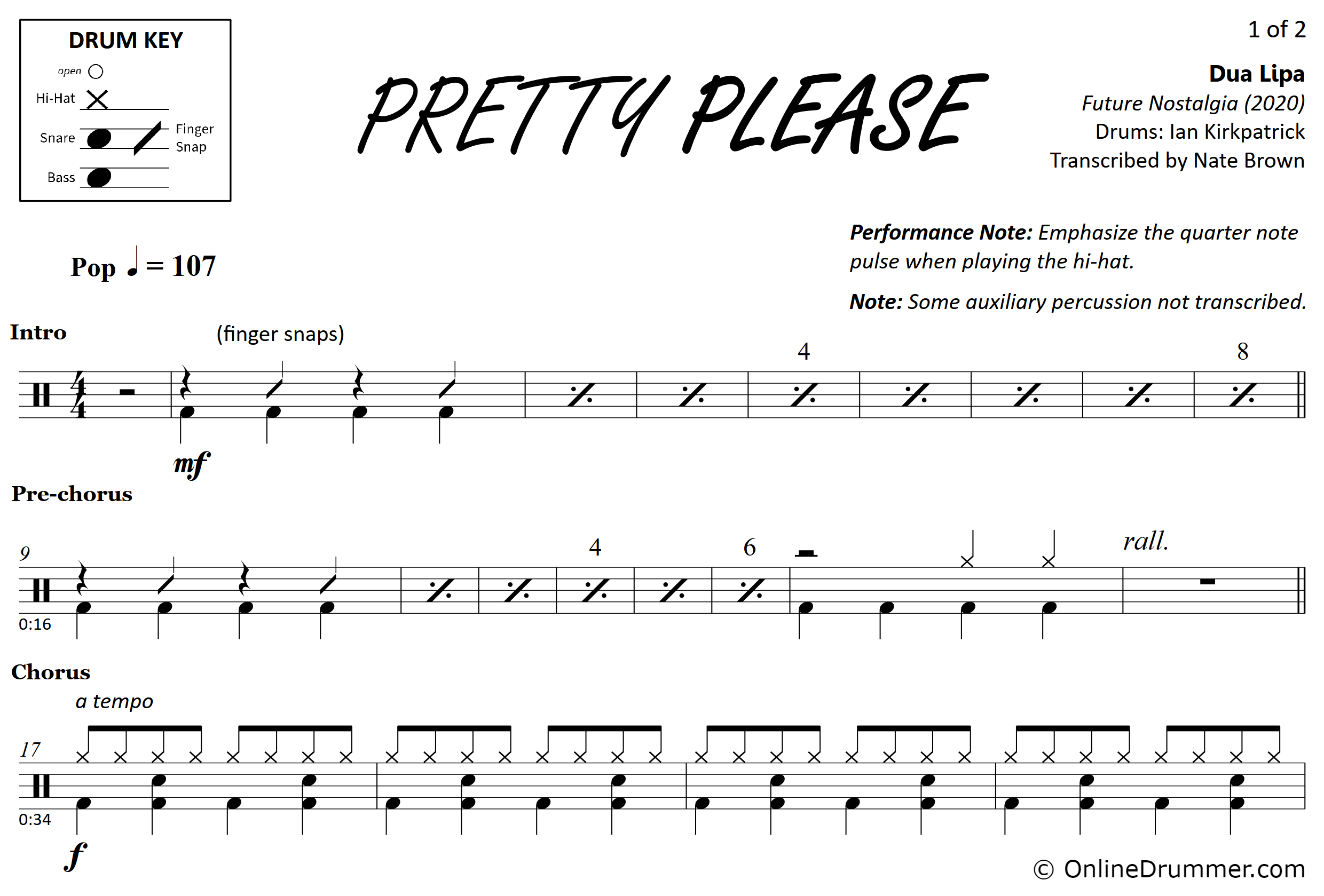 Pretty Please - Drum Music