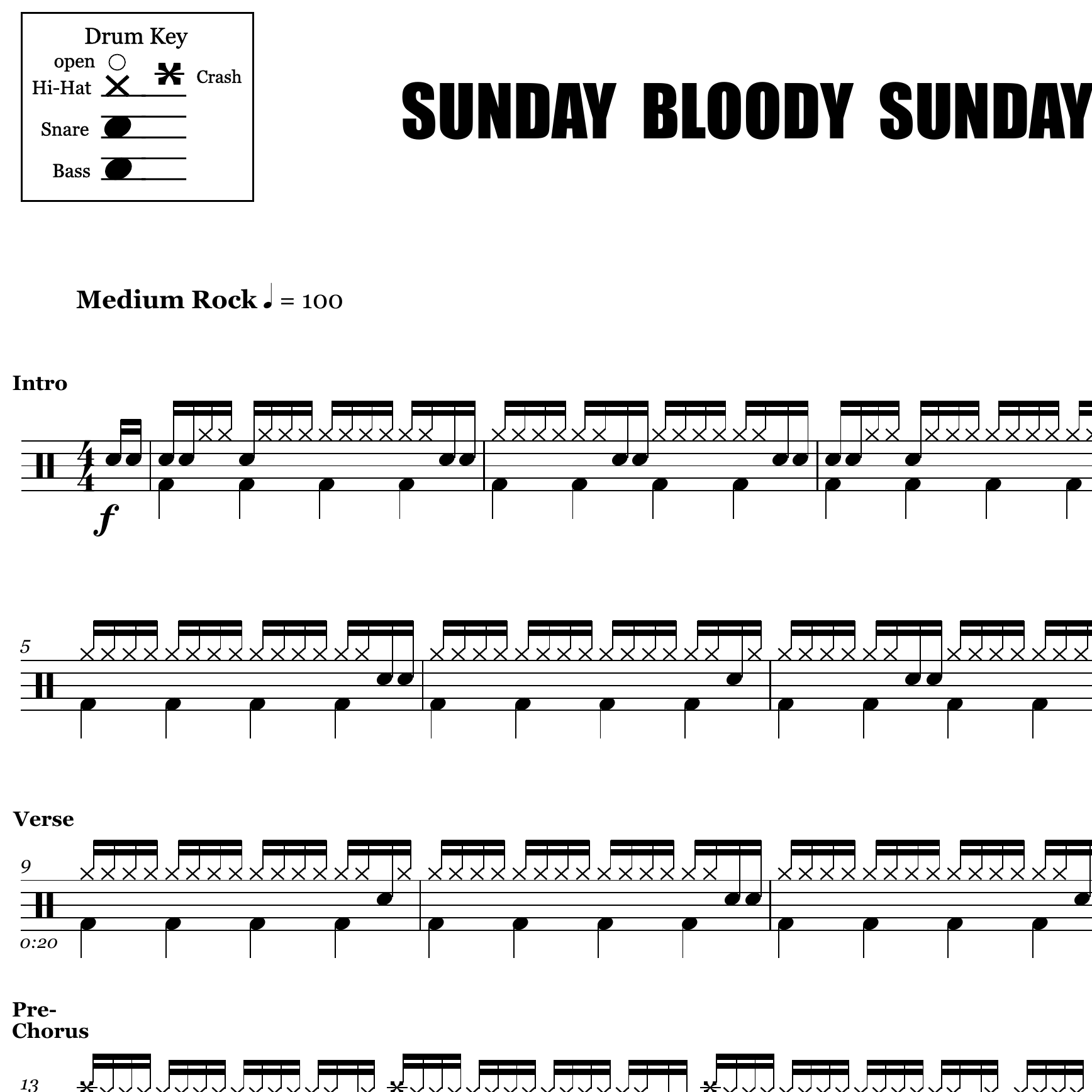 Sunday Bloody Sunday - U2 - Thumbnail