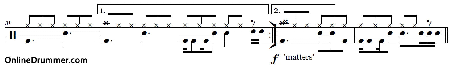 Nothing Else Matters - Drum Fill Concept