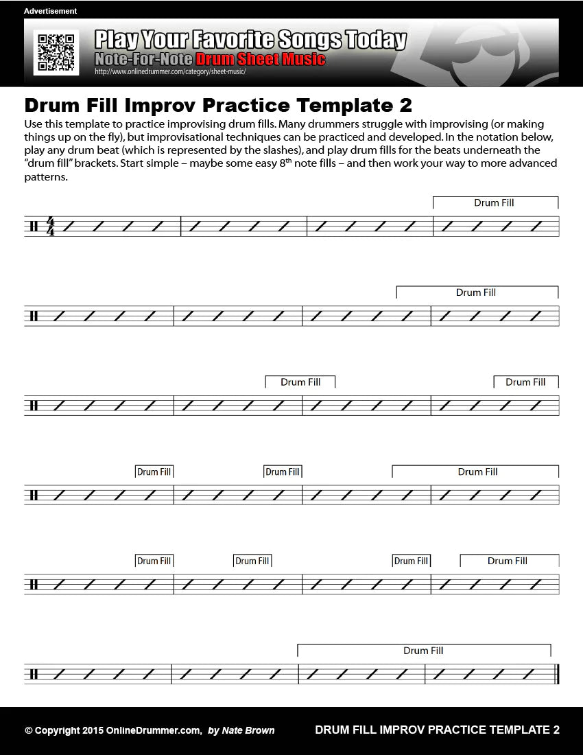 Improve Your Drum Fill Improvisation Skills