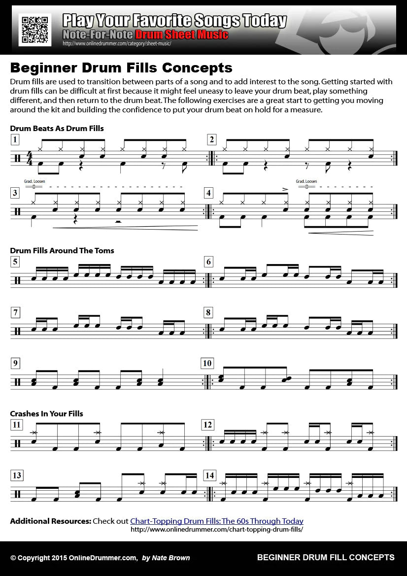 Beginner Drum Fill Concepts