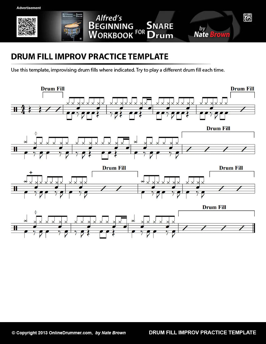 Drum Fill Improv Template