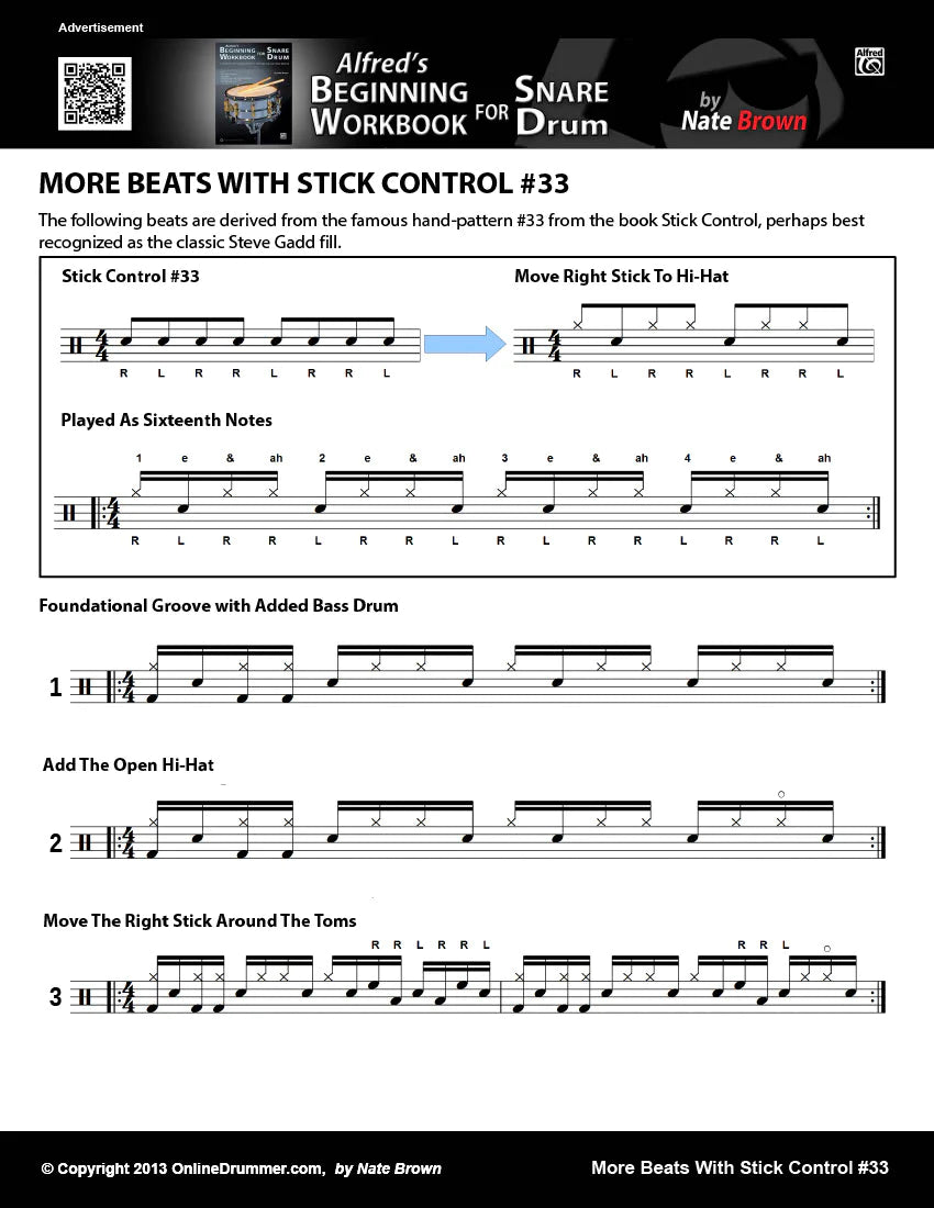 More Beats From Stick Control #33