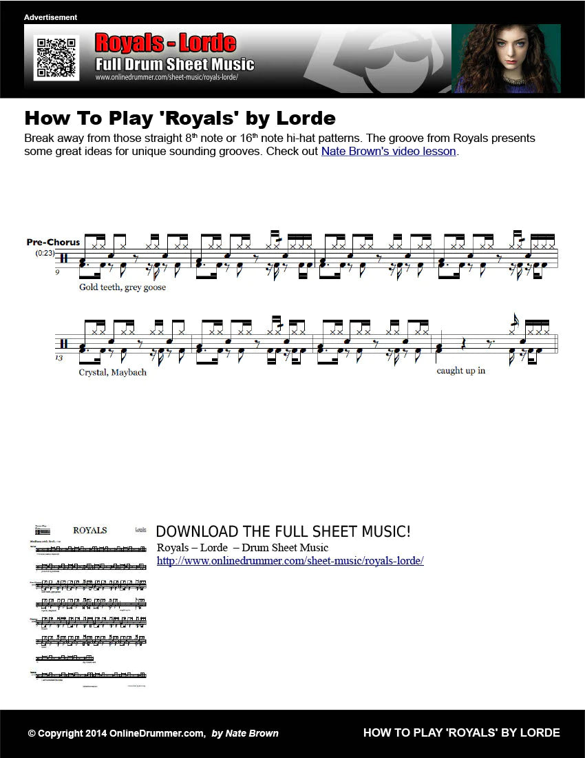 How To Play Royals by Lorde