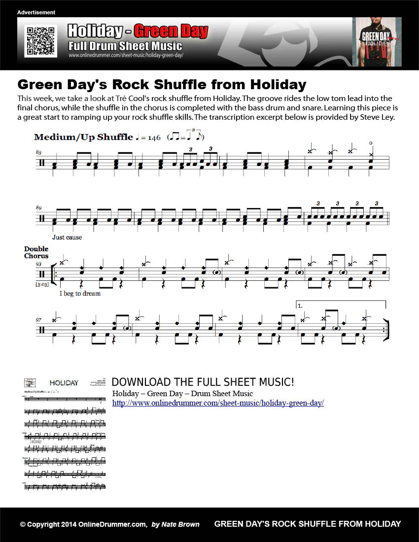Green Day's Rock Shuffle from Holiday