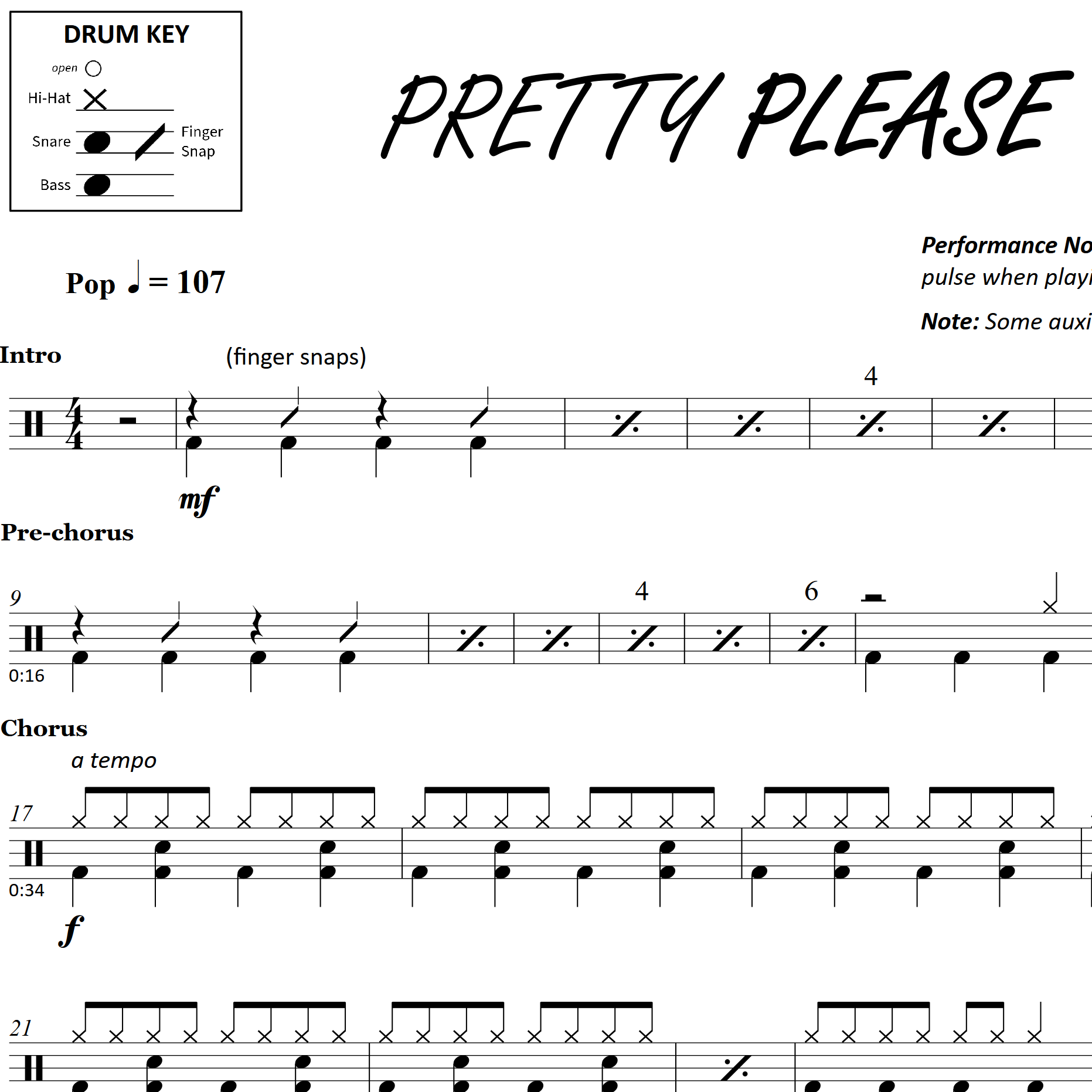 Pretty Please - Drum Music Thumbnail
