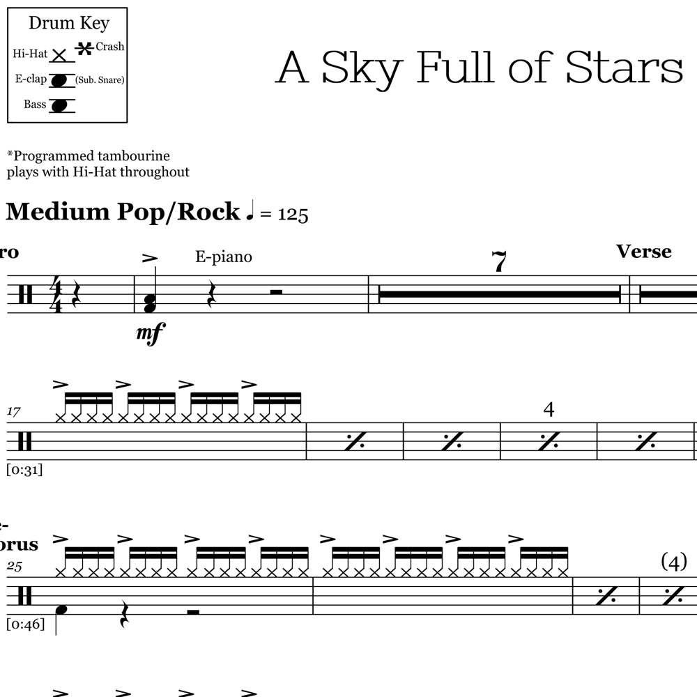 Coldplay - A Sky Full Of Stars (Lyrics) 