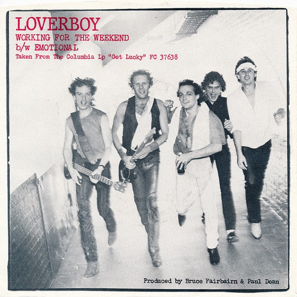 Working for the Weekend - Loverboy - Drum Sheet Music