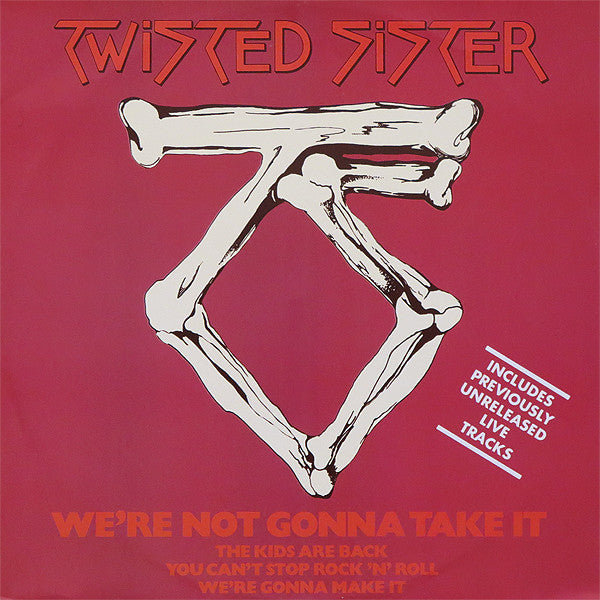 We're Not Gonna Take It - Twisted Sister - Drum Sheet Music