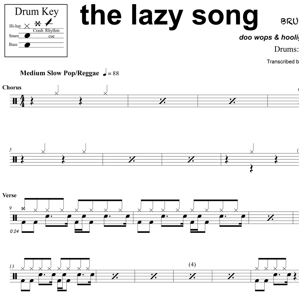 The Lazy Song - Bruno Mars