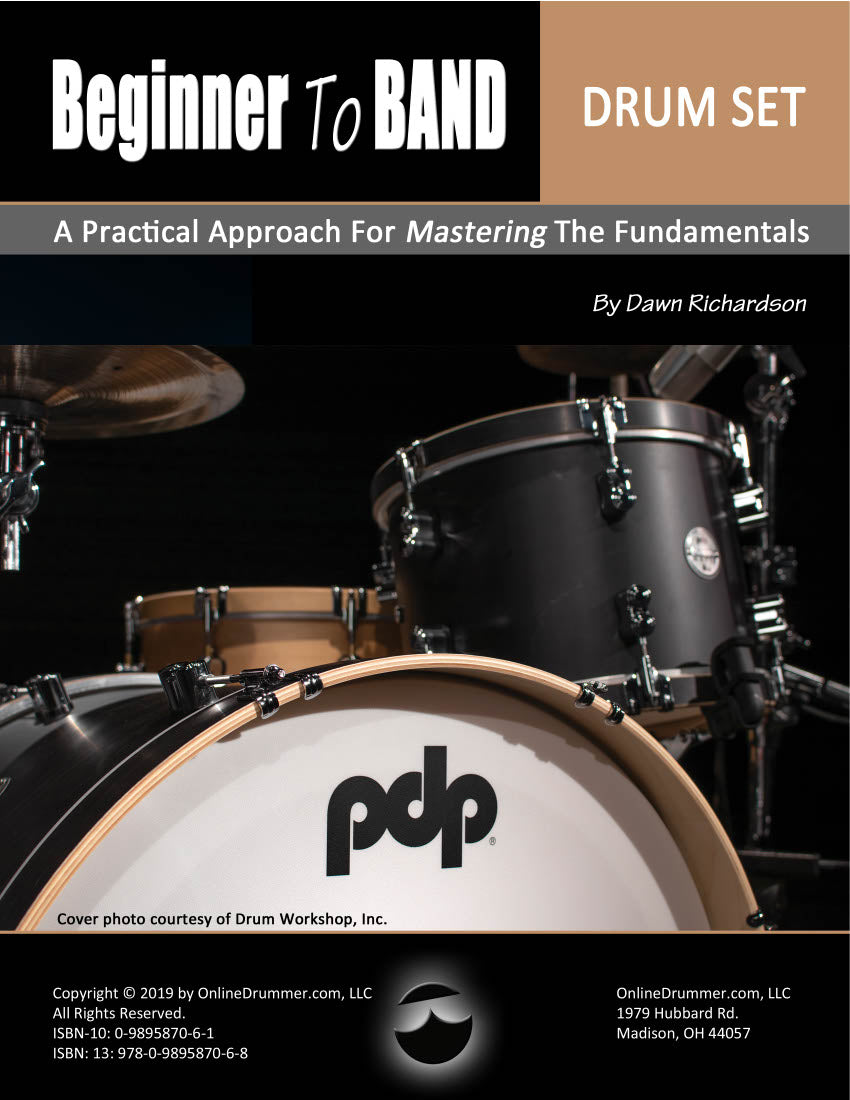 Beginner to Band: Drum Set - Book Cover