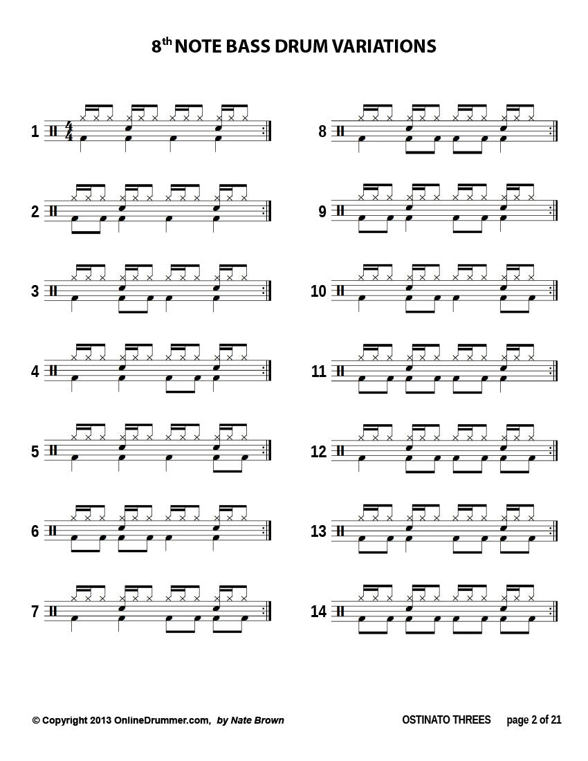 Ostinato Threes - Part 1 - Ebook