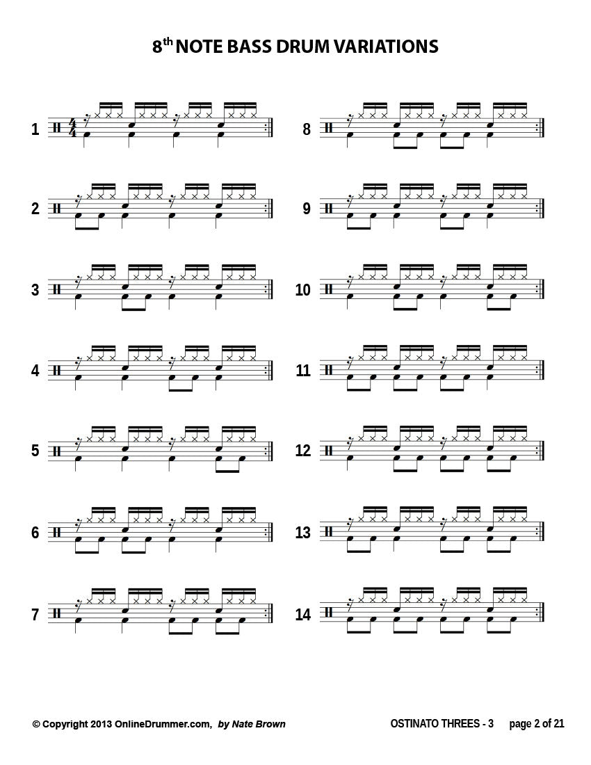 Ostinato Threes - Part 3 - Ebook